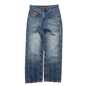 Vintage Y2K Mecca Denim Streetwear Fade Wash Straight Jeans Size 32x30